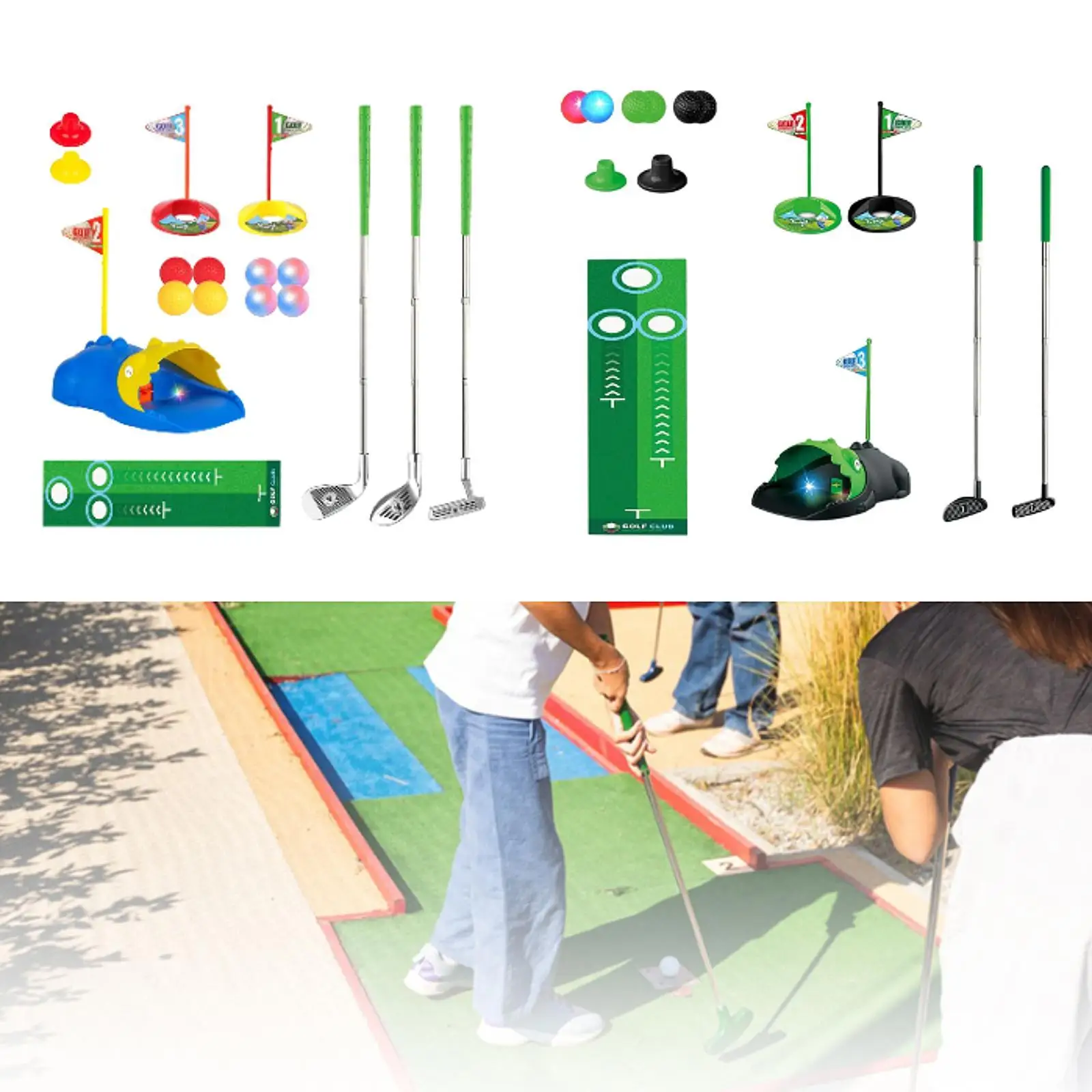 

Toddlers Golf Club Set Sport Toys Indoor Outdoor Gifts Mini Golf Games with
