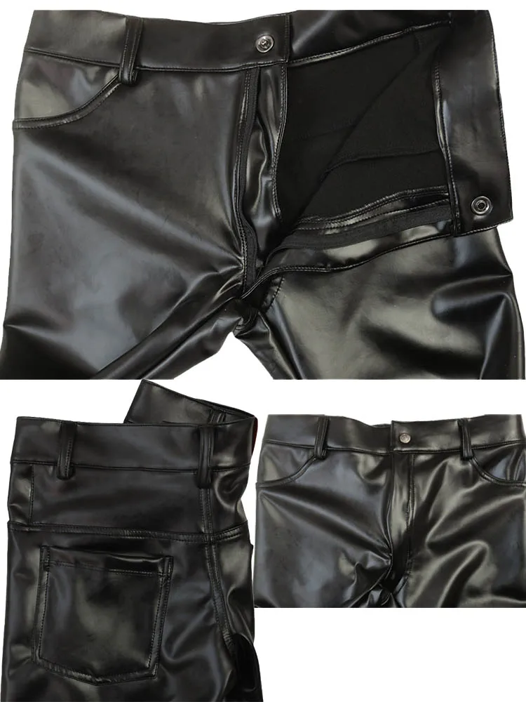 

M-4XL эластичные брюки из искусственной кожи из искусственного латекса, колготки, мотоциклетные брюки, брюки, модная уличная одежда, сексуальные клубные леггинсы