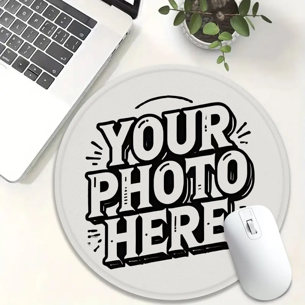 DIY Round Mouse Pad Small Logo Customize Personal HD Mousepads 2mm Deskmat Rubber Anti-slip Table Mat Computer Laptop Office Use