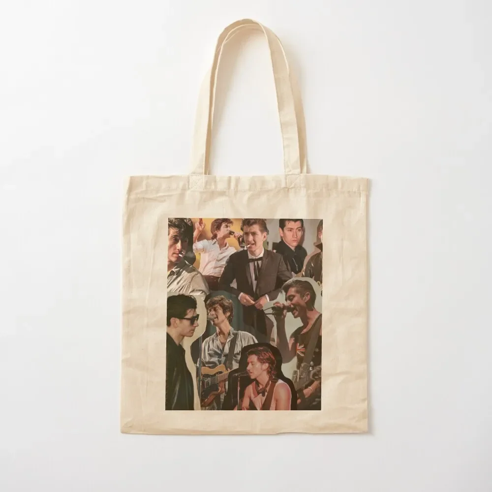 

Alex Turner Arctic Monkeys Collage Tote Bag Women's bags Cloth bags tote bag men's Eco bag