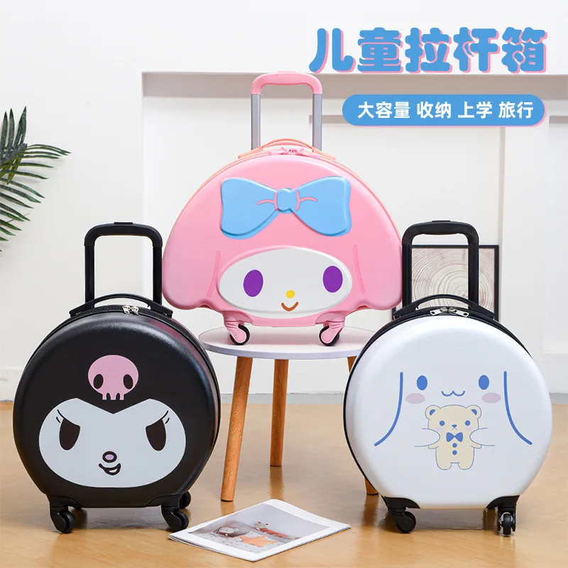أنيمي الكرتون الأطفال حقيبة الترفيه حقيبة سفر Kawaii الكرتون الأطفال عربة المدرسية الصعود حقيبة تروللي بعجلات #1