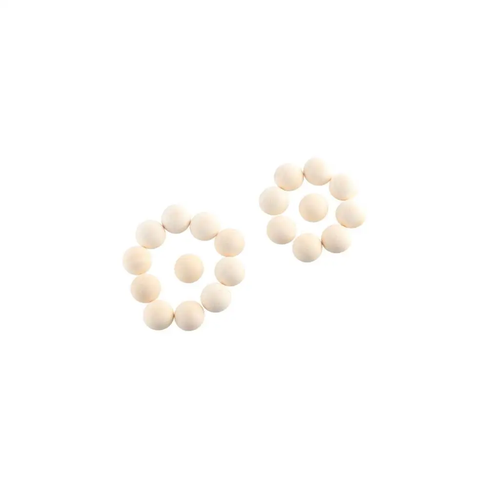 Split Wood Semi-Spherical Eco-Friendly Handmade Wedding Decoration Balls Bead Graffiti Accessories Craft Balls Loose Beads