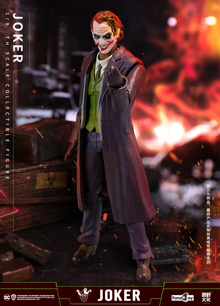 Original Fondjoy Model DC Joker Deluxe Edition Package 1/9 Scale Action Figure Action Model Collectible Toys In Stock Boys Gift