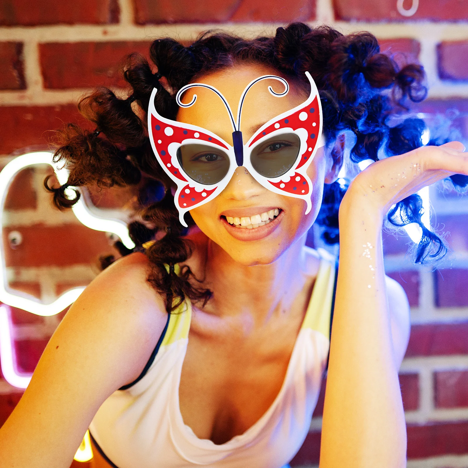 

2 Pcs Decoration Birthday Party Glasses Favor Funny Eyeglasses Novelty for