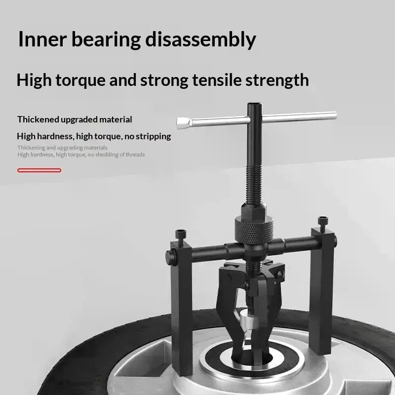 1Pcs 3 Jaw Adjustable Remover Wheel Gear Extractor Automotive Machine Tool Car Carbon Steel Inner Heavy Duty Bearing Puller