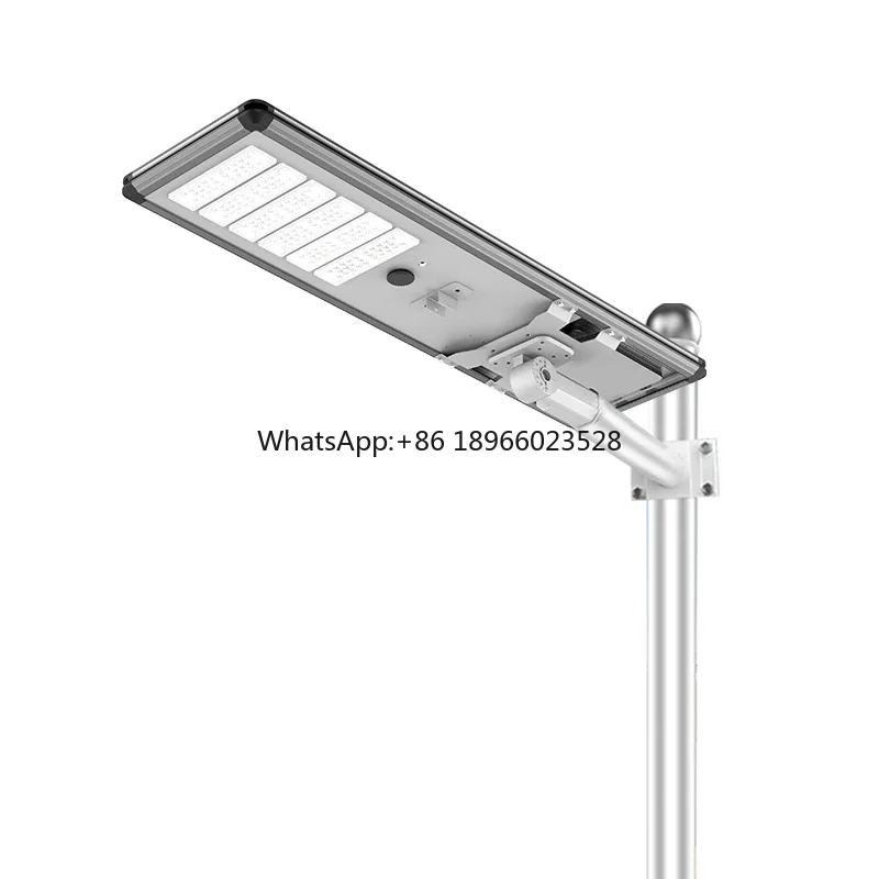 Commercial Outdoor Ip65 Waterproof Solar  Integrated All In One Induction Led Solar StreetAluminum