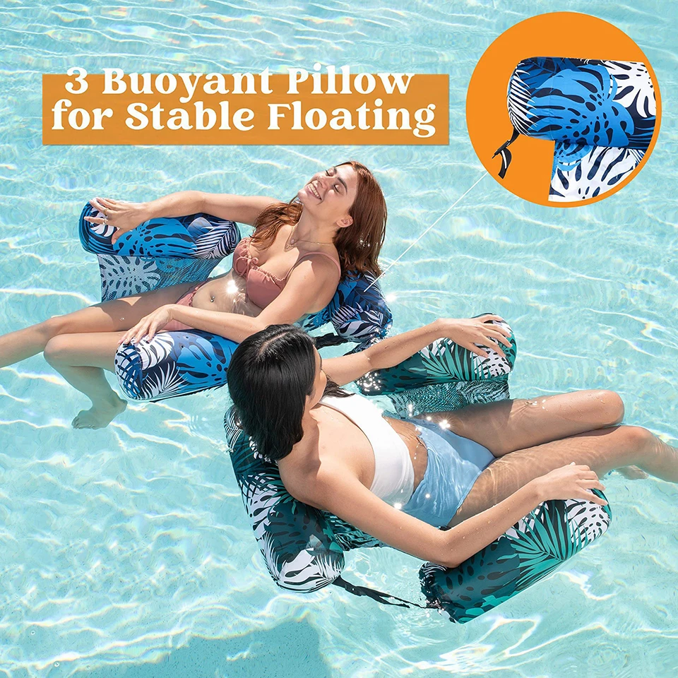 Aufblasbare Schwimmliegen für Erwachsene, Schwimmender Liegestuhl für den Pool, Party-Schwimmkissen für Sommer, Wasser, Strand, See FY-1 – Detail 5