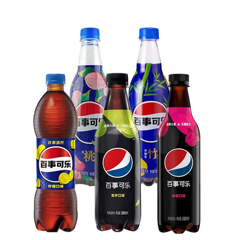 بيبسي كوك 17.65 أونصة (500 مل) * 3 زجاجات خوخ أولونج، بوميلو وبامبو، ليمون، ليمون خالي من السكر، توت خالي من السكر #3