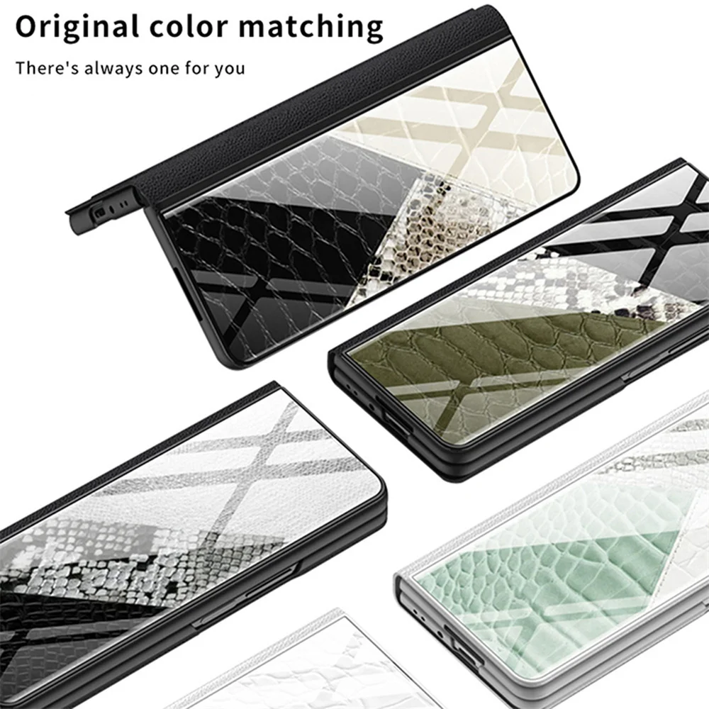 1 PCS Foldable Screen Phone Case Flip Color Painting Protective Case for Samsung Galaxy Z Fold5 Phone Accessories