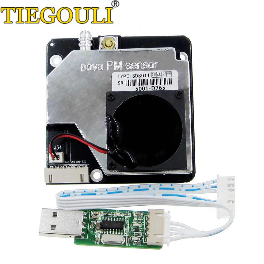 Датчик PM SDS011 Высокоточный модуль датчика обнаружения качества воздуха PM2.5 Датчики суперпыли Цифровой выход