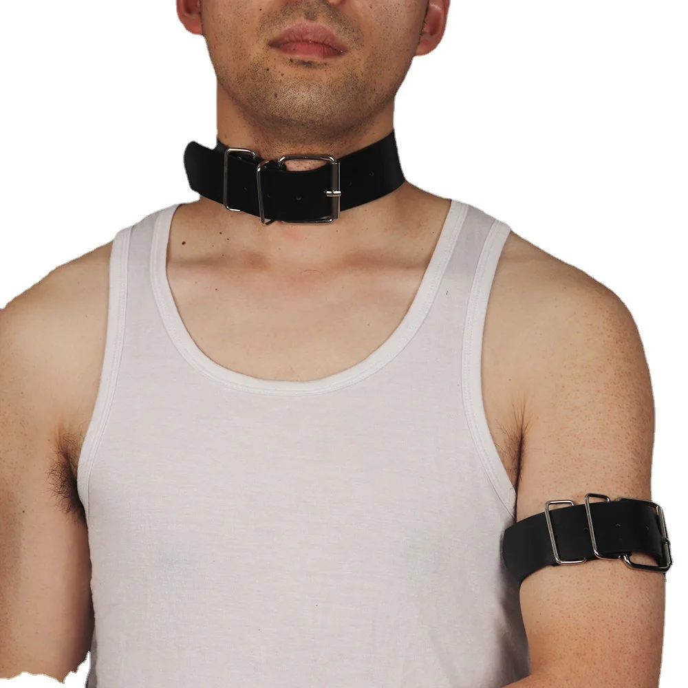 Gay Rave Harness Fetish Leather Belt Man Tops Chest Body Bondage Adjustable Gay Lingerie BDSM Punk Rave Costumes For Adult