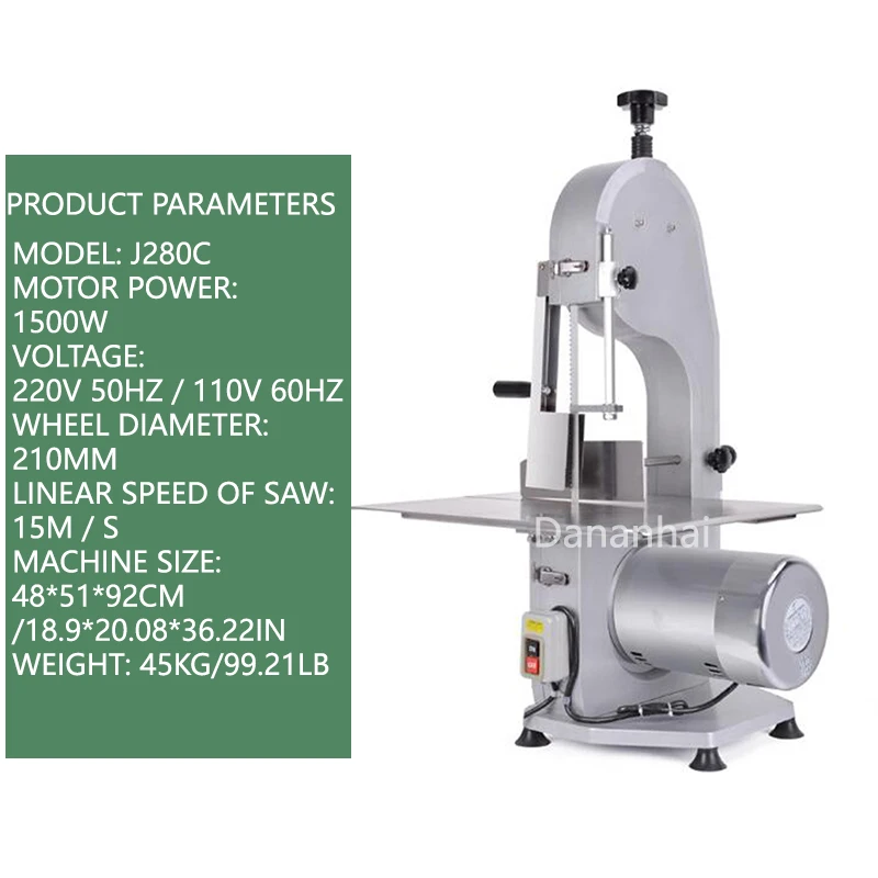 Industrial Large-Scale Bone Cutting Machine Multi-Functional High-Quality Pig Trotters Pork Ribs Frozen Fish Slicer