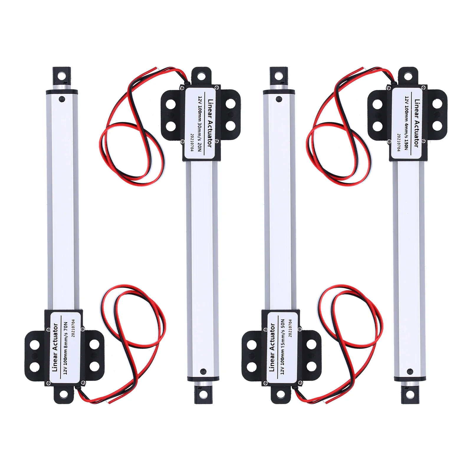 

Линейный привод 100 мм, 12 В, входное напряжение, низкий уровень шума, короткое замыкание, мини-электрический линейный привод, приводы линейного хода движения
