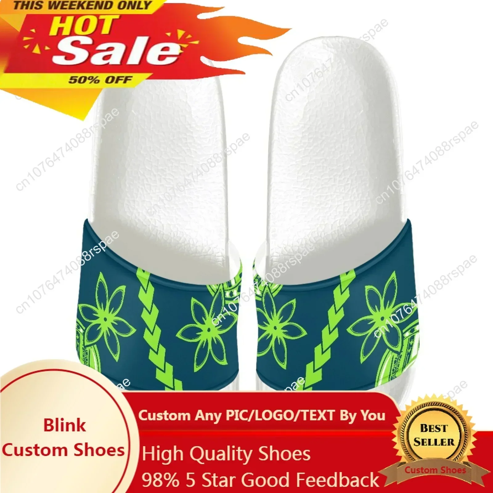

Polynesian Tribal Hawaiian Totem Tattoo Hawaii Prints Summer Slippers Men Women Indoor Eva High Soft Bottom Sandals Open Toe NEW