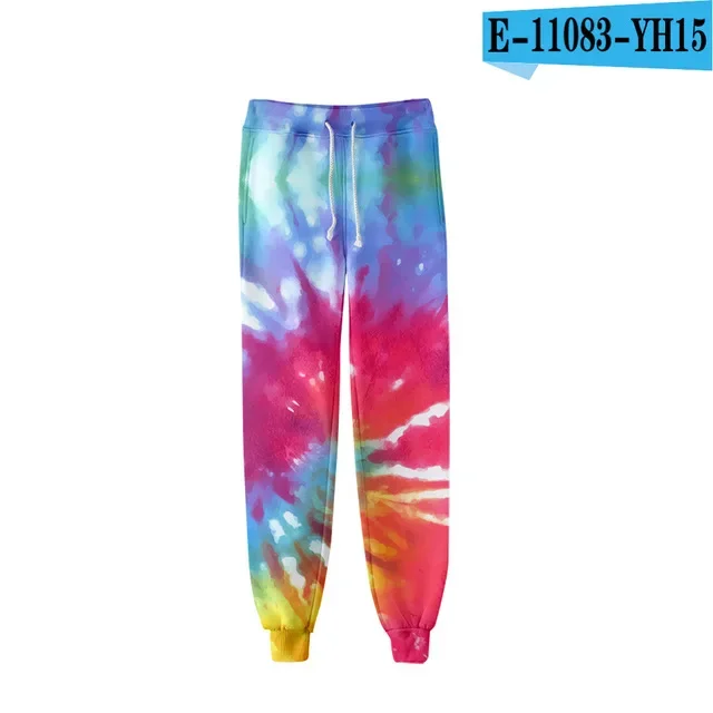 Herren-Jogginghose in Blau mit Swirl-Tie-Dye-Muster, Kordelzug, elastische Bündchen, lockere Passform, lässiger Streetwear-Look, ideal für Sport und den Alltag. – Detail 7