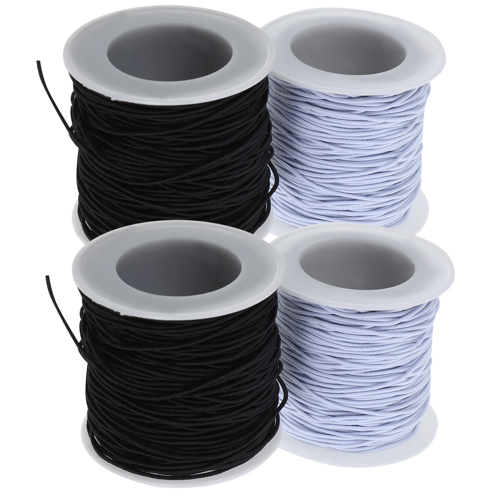 4 لفات من الحبل المرن للمجوهرات سوار ذاتي الصنع لصنع خيط قابل للتمدد مطرز بالخرز سلسلة قلادة خيط مجوهرات #3