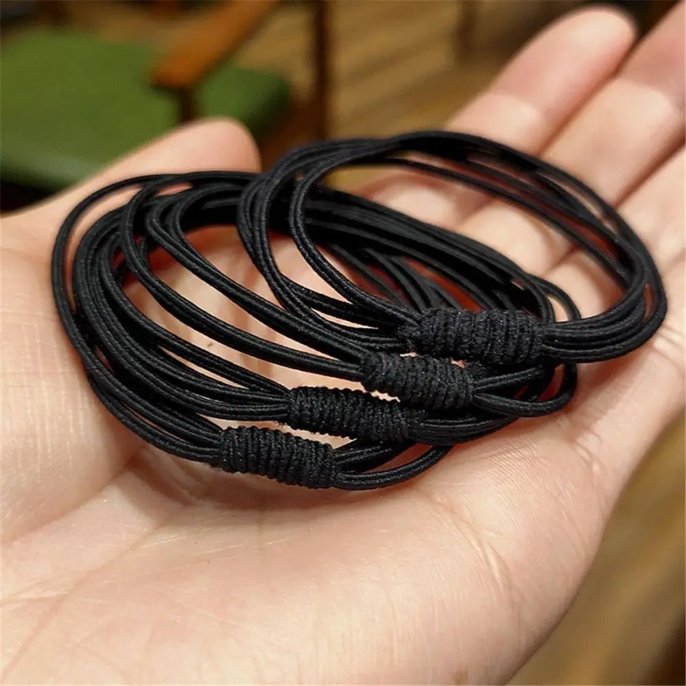 Random Color Concise Hair Accessories Girl Hair Ring Hair Tie Rope High Elastic 4 in 1