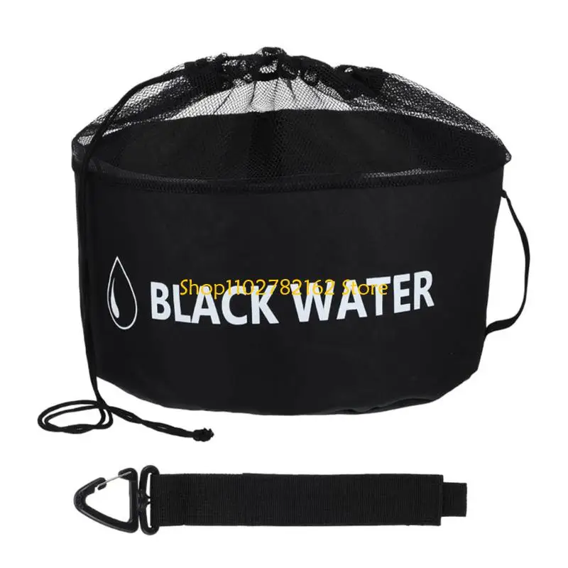 

547B Campers Water Hose Storage Bag Color Coded Compartments Waterproof Fabric
