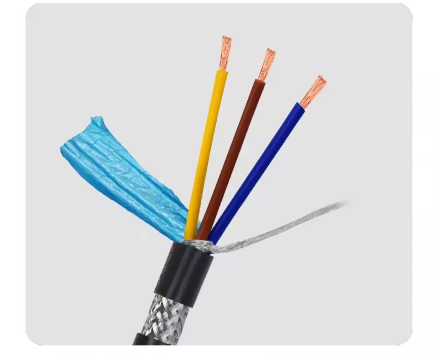 5/10M RVVP Shielded Cable 26/24/22/20/18/17AWG 2/3/4/5 Core Shielded Control Signal Copper Wire PVC Audio Cable