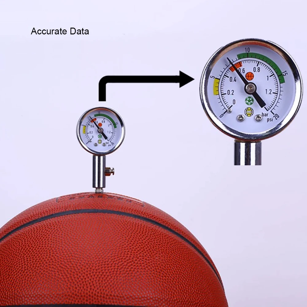 축구 배구 농구 심판 공기 수축이 있는 경기 공에 대한 특정 공 압력 게이지 압력 테스트