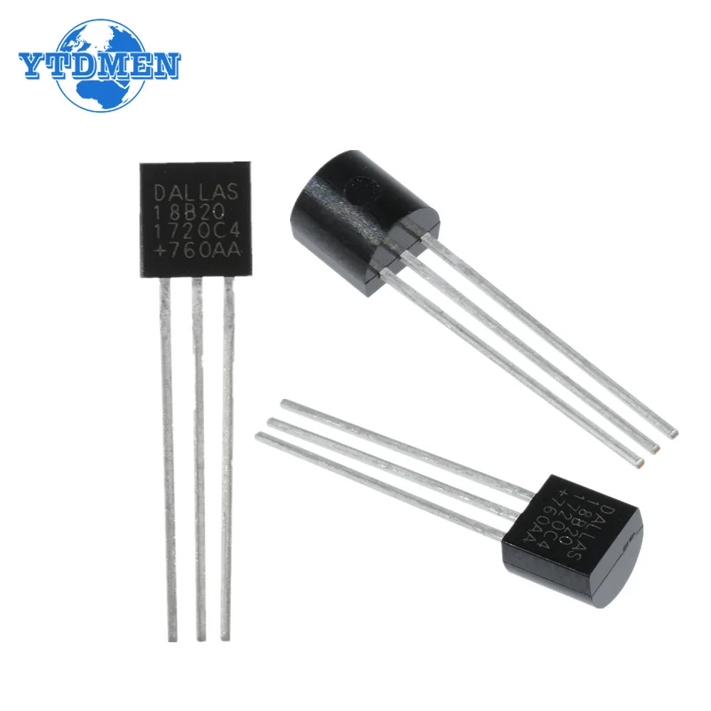 5/10PCS DS18B20 Temperature Sensor 18B20 TO-92 Programmable Digital Thermometer Sensors Chip for Arduino