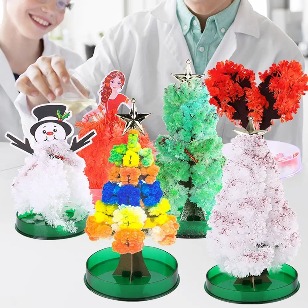 Magic Growing Christmas Tree DIY Fun Xmas Gift Toy for Adults Kids Home Festival Party Decor Props Mini Tree