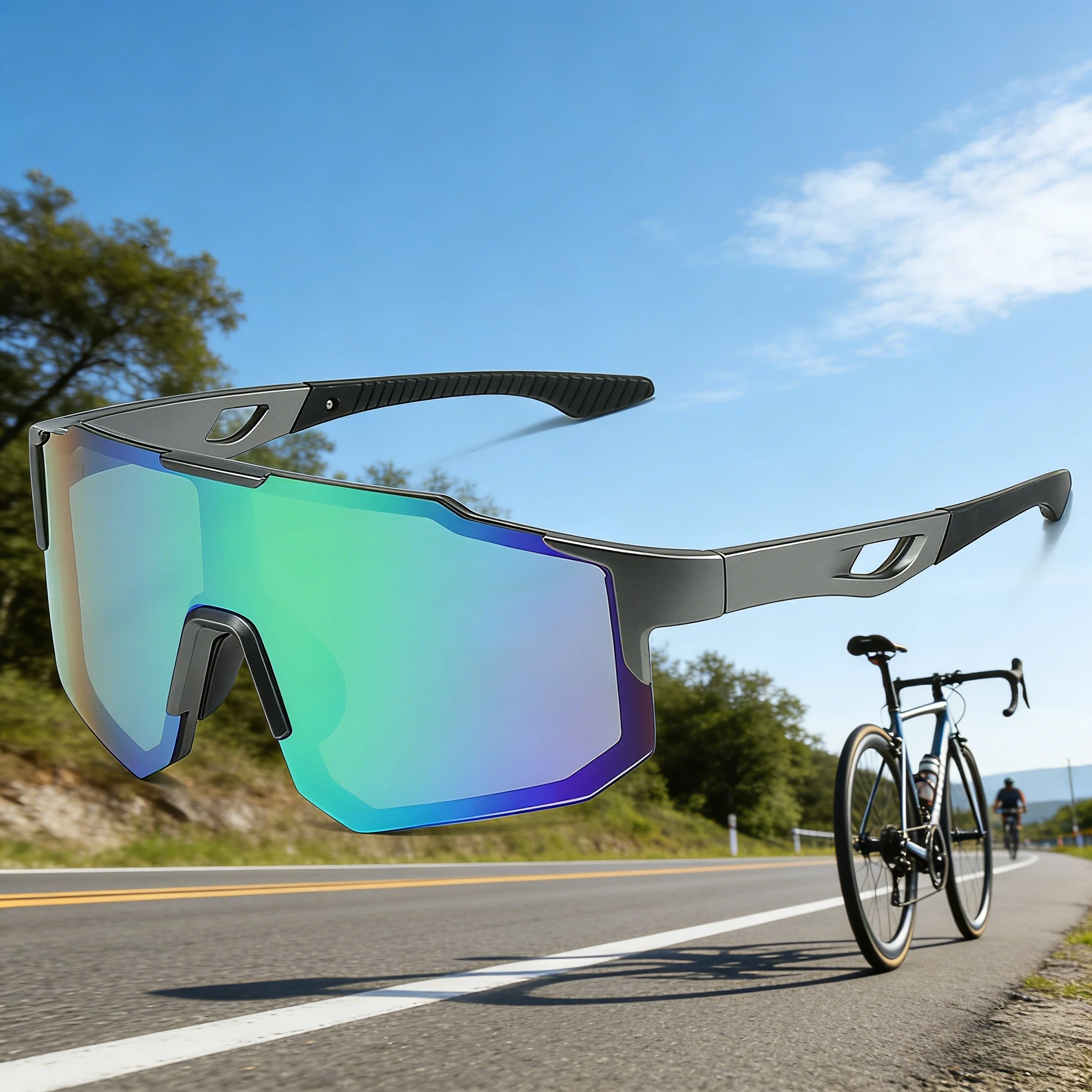 

Ветрозащитные спортивные солнцезащитные очки с защитой от УФ-излучения - HD-очки UV400 для велоспорта и мотоциклов для мужчин и женщин