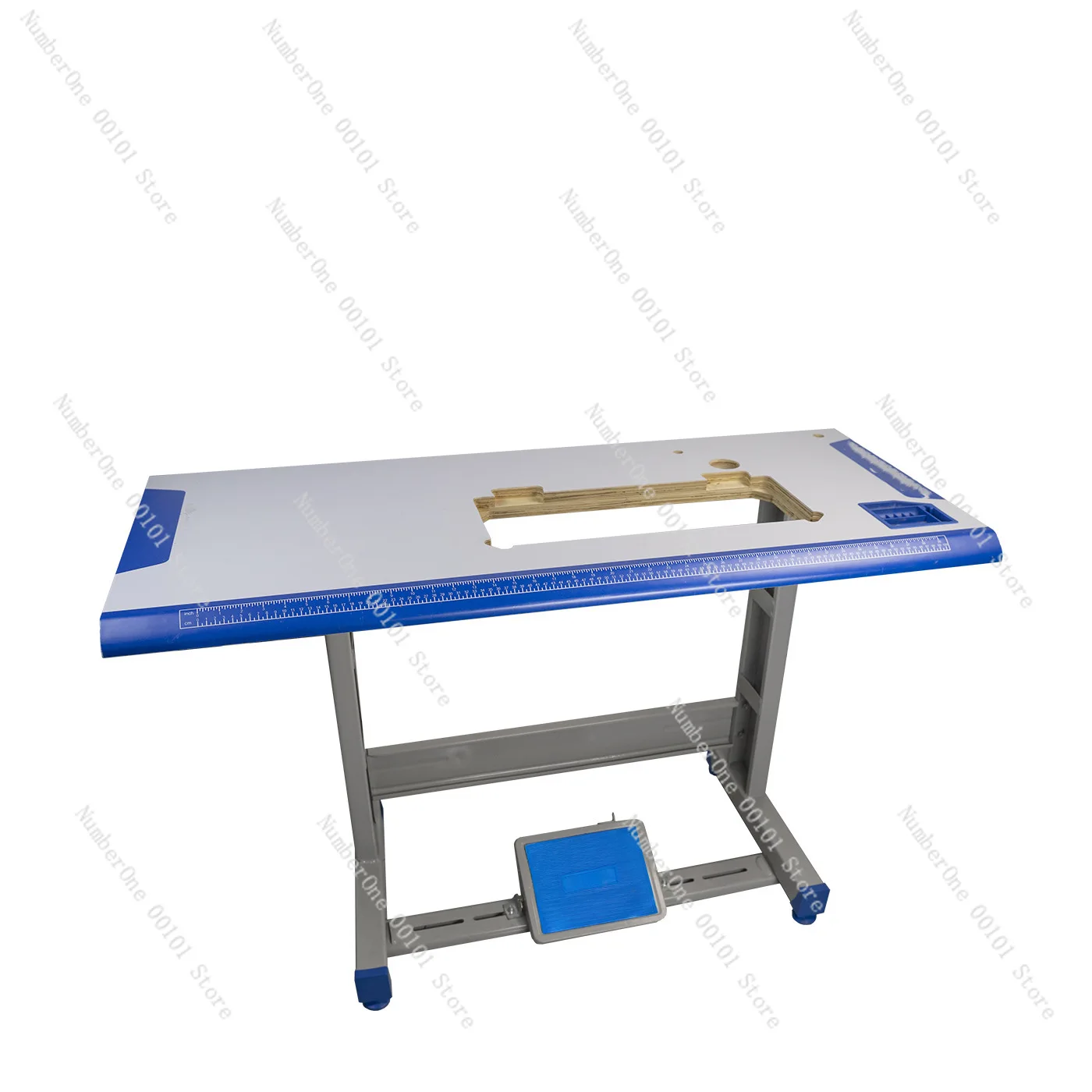 Sewing machine table - wooden top, iron standing base - customization available