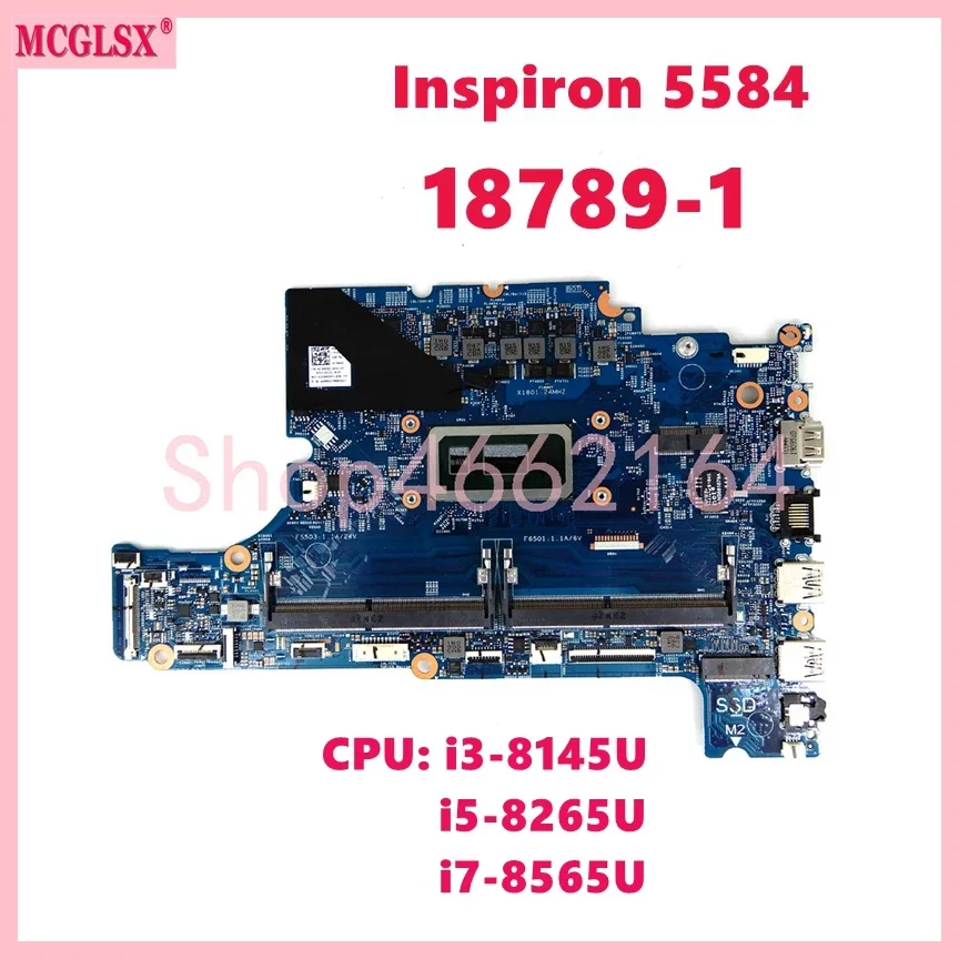 18789-1 con i3 i5 i7-8th Gen CPU placa base para portátil Dell Inspiron 15 5584 placa base para ordenador portátil CN:0CXMX0 0F62D6 06DHRW