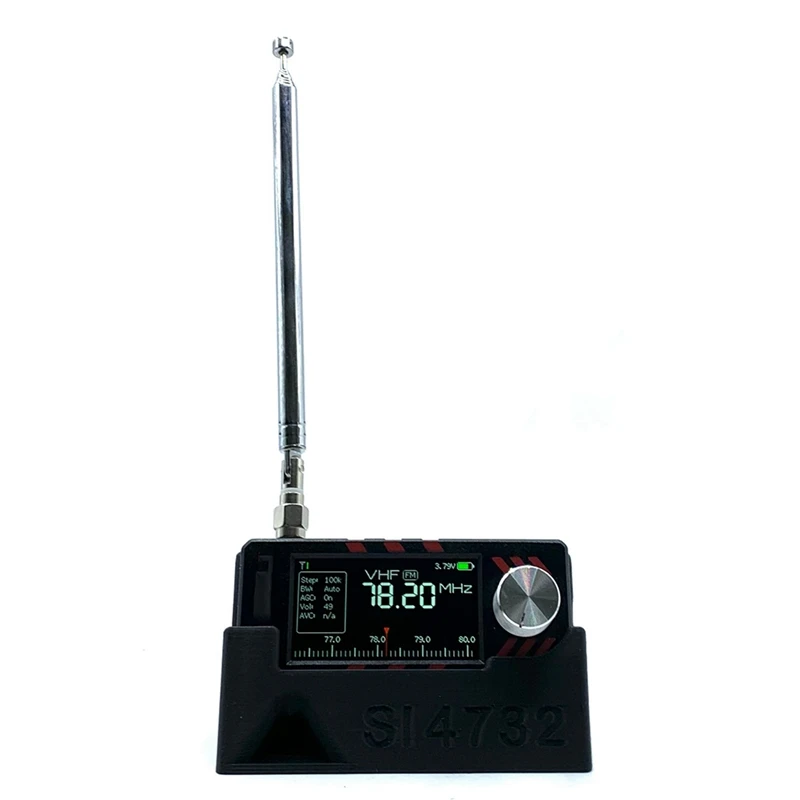 Bracket for ATS MINI SI4732 Radio, Built-in Sound Guide, 3D Printing Material Radio Holder for Mini SI4732 Radio Case-A19I
