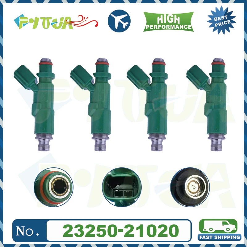 

4pcs Fuel injector 23250-21020 For Toyota Prius Echo Scion XA XB 1.5L L4 2001-2009 Auto Parts