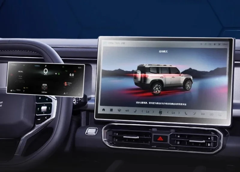 Fit für Jetour Traveller T2 2014-2017 Auto Center Control Panel gehärtete Folie Navigations bildschirm matti erte Film polsterung