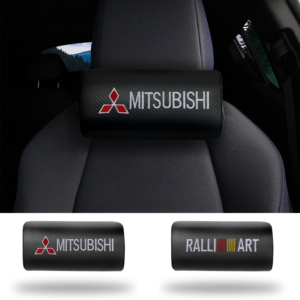 1/2 шт. автокресло, массажный подголовник, кожаная подушка для Mitsubishi ASX Lancer Pajero Outlander Colt Galant L200 Ralliart Zinger