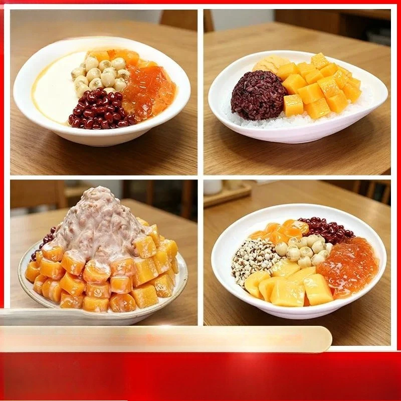 Realistic Mango Smoothie Fake Food Model Simulation Shaved Ice Dessert Prop for Shop Window Display Decor 1 Piece