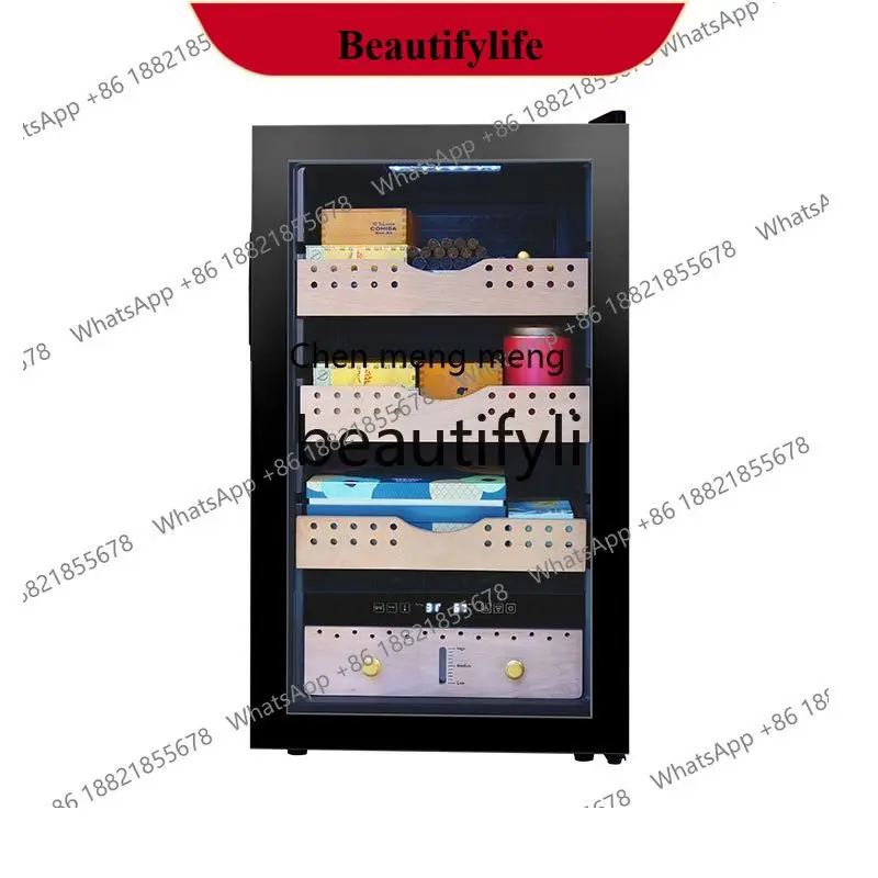 AB02  Constant Temperature and Humidity Single Door Cigar Cabinet Single Temperature Intelligent Display Cigar Cabinet