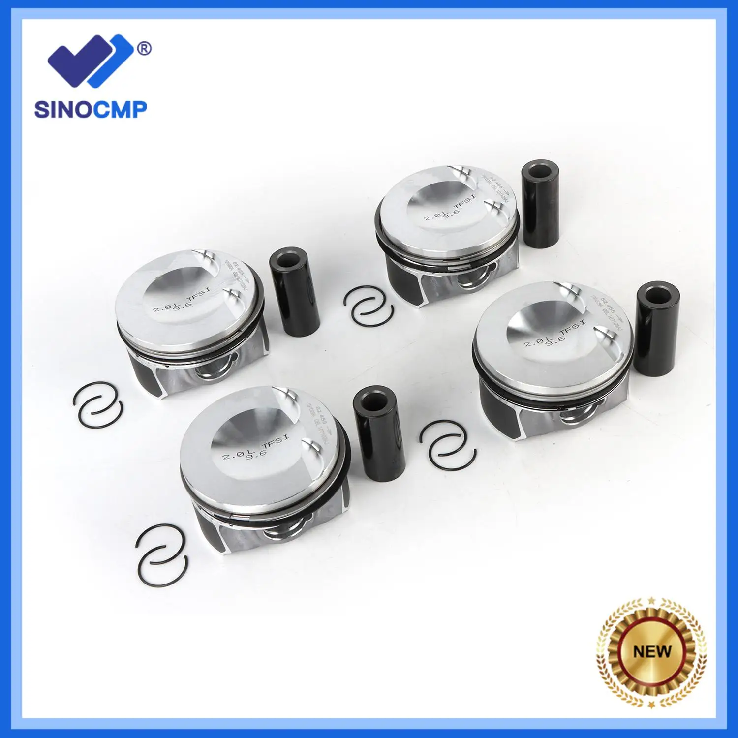 

4pcs EA888 OEM Upgraded Piston Set 82.51mm Φ23mm 06H107065DM for VW Tiguan AUDI A4 A5 Q3 Q5 TT 2.0T 06H 107 065DM