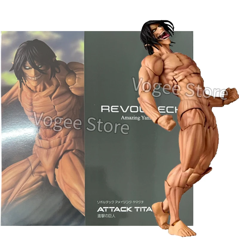 

KAIYODO Revoltech AMAZING YAMAGUCHI Attack On Titan Eren Jaeger аниме фигурки KO модель коллекция игрушки подарки
