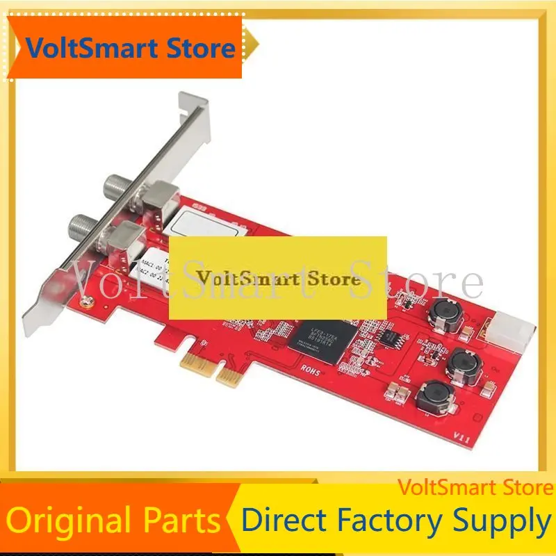 VoltSTBS6902 Dual Dvb-s2 For Tv Broadcast Wat& Record Pcie Card 2x Lnb Qpsk Bpsk Video Capture For Satellite Fta Tv Annels