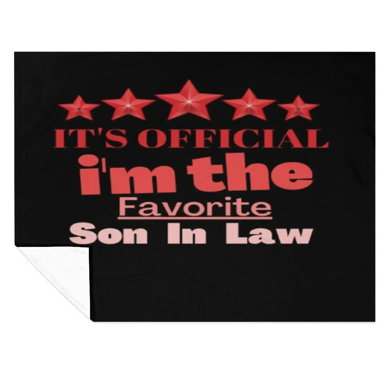 

Mens Favorite Son in Law Funny Son-in-Law Birthday Christmas Gift Throw Blanket Furrys christmas decoration Loose Blankets