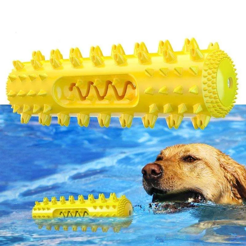 Quietschendes Hundespielzeug mit gezahnter Zahnreinigungsbürste und Futterausgabe-Funktion – Haustierbedarf für Hunde – Detail 2