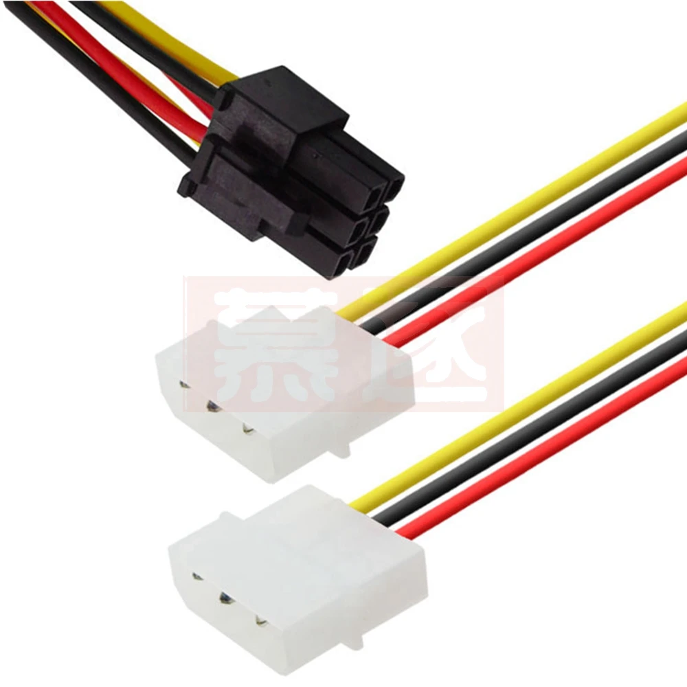 New Graphics Card Power Cable Dual 4PIN to 6PIN 6P to 4P Adapter Cable High Quality Computer Graphics Card Power Cable