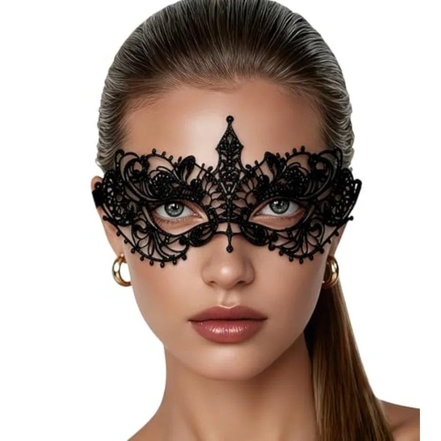 

Masquerade Mask for Women Lace Eye Mask for Halloween Costume Party