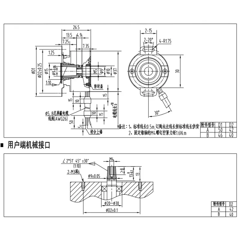 JKD-4C/HKD-4C for Automatic Equipment Control Absolute Encoder