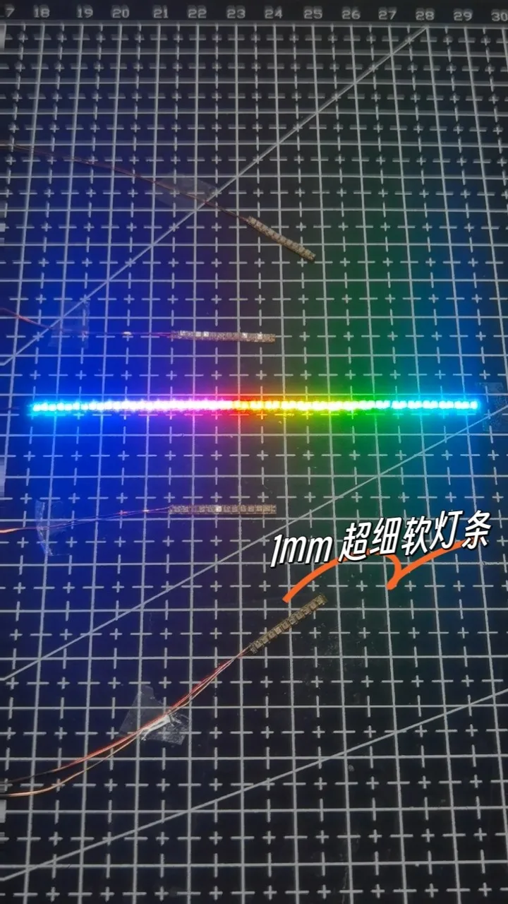 WS2812 1010 LED Flexible Light Strip 34/56/112 Lamp Beads Colorful Lights for RC Car DIY Body Decoration Accessories