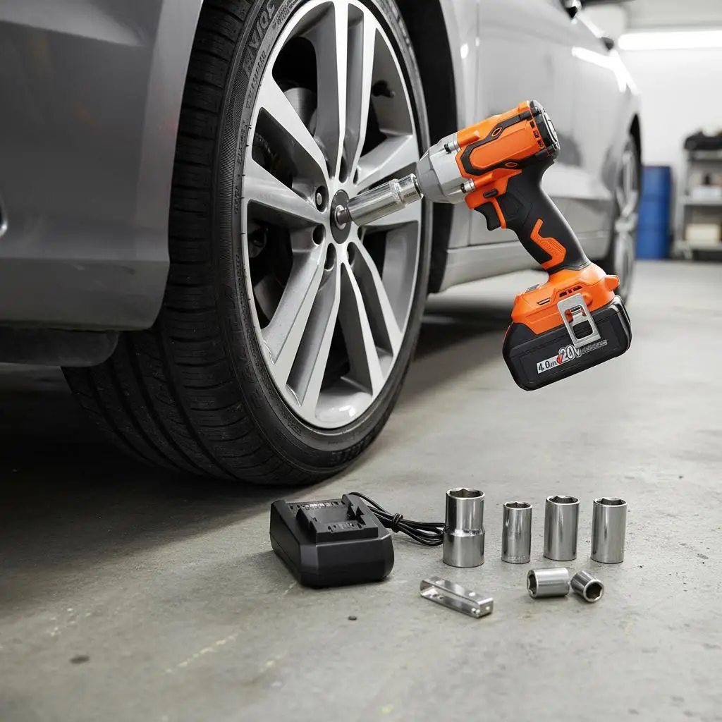 

Аккумуляторный гайковерт 3/8 дюйма для обслуживания автомобилей, ремонта оборудования, домашнего использования и DIY, крутящий момент 380 Н·м, бесщеточный двигатель, 20В 4Ач