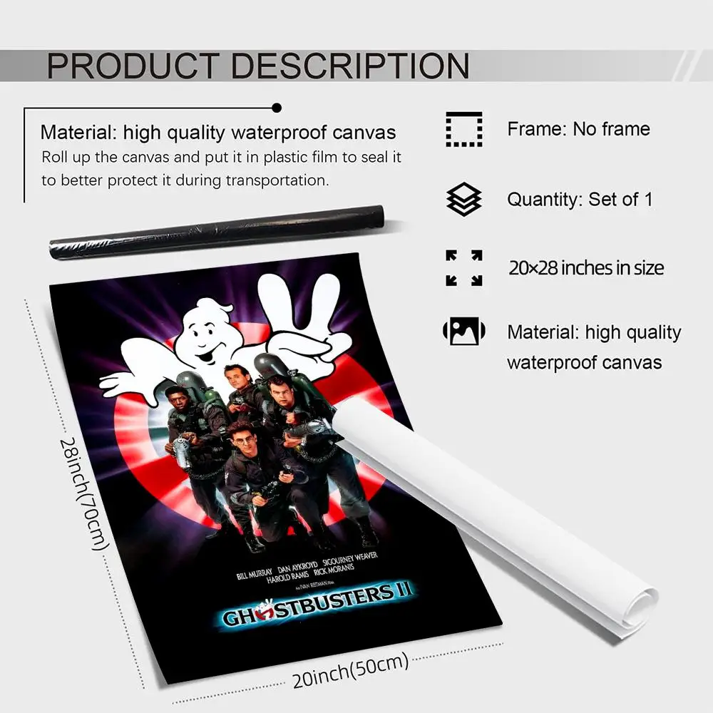 الفيلم الكلاسيكي G_GhostbusterS HD قماش الكتان المشارك جدار الفن يطبع لغرفة المعيشة غرفة نوم مكتب هدية تزيين المنزل