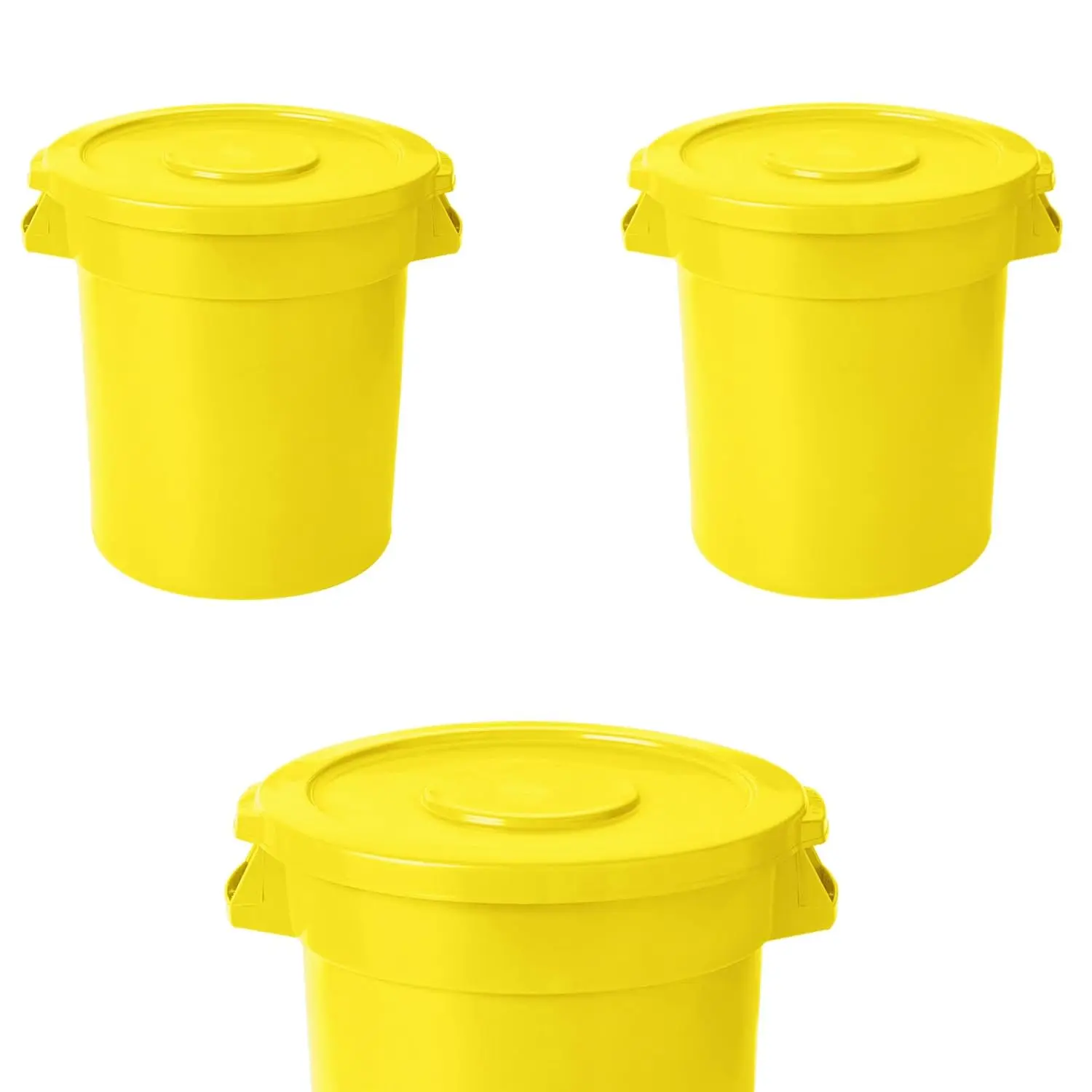 55 Gallon Trash Can With Lid Round Ingredient Storage Containers Recycling Bin Kitchen Garbage Can Office Garbage Can Trash Barr
