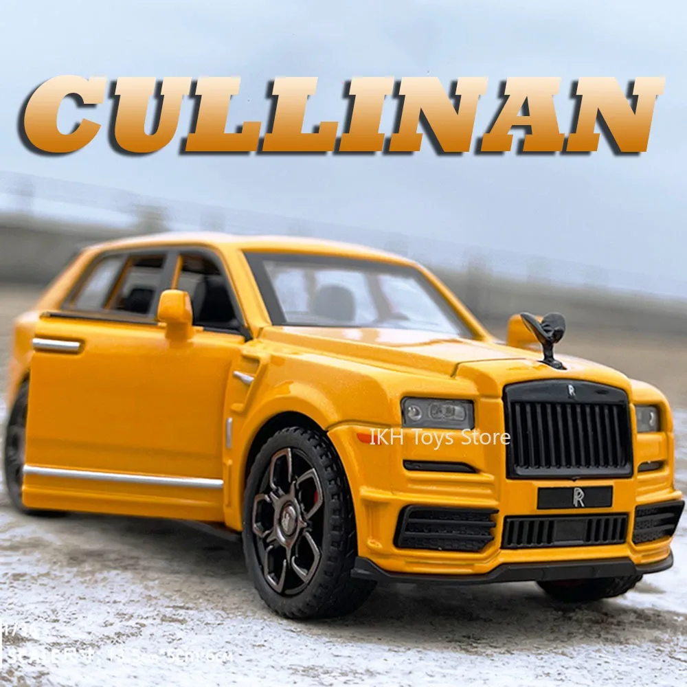 

1:36 Scale Cullinan Patrol Model Toy Cars Alloy Diecast Sound Light Doors Opened Pull Back Ornament Vehicle Toys for Boys Gifts