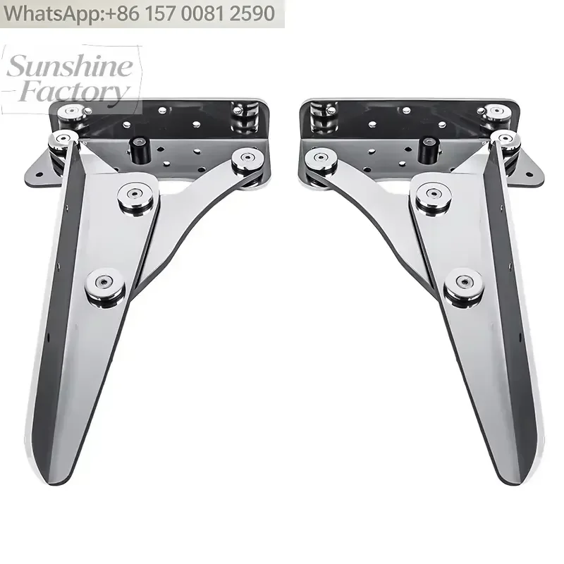 Factory Wholesale 316 Stainless Steel Folding Boat Seat Bracket Stainless Steel Yacht Marine Chair Base Hinge