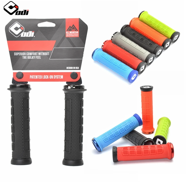 ODI Elite Lock on Grips for MTB Mountain Bike Grips Handlebar Mountain Bike Grips Alluminium Alloy+Silica Gel ODI Grips